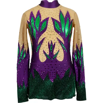 VFstyle Gymnastický dres Sara fialový Velikost 158