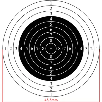 Terč na sportovní střelbu PBS Terč mezinárodní vzduchová puška 50 ks