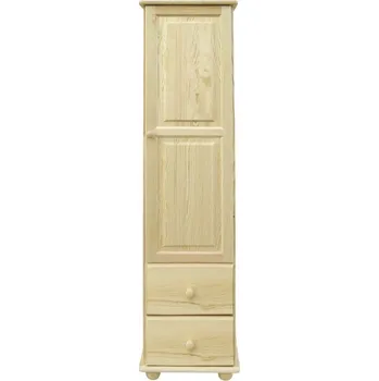 Policová skříň Jednodveřová skříň se zásuvkami KL-036, masiv borovice