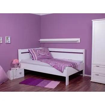 Postel Rohová postel TINA 90 jednolůžko zvýšené s opěrou 154BRP/BRL