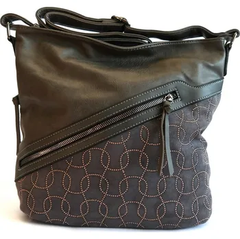 Kabelka Střední tmavěšedá crossbody kabelka LIDA 2343