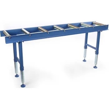 Válečkový dopravník 2000 / podávací stojan s rolnami, výška 650 - 950 mm, nosnost až 800 kg (TrueTech)