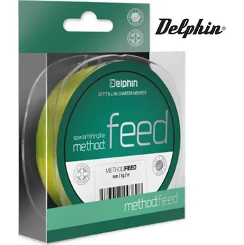Vlasec Delphin METHOD FEED žlutý - 1 m průměr: 0,14 mm