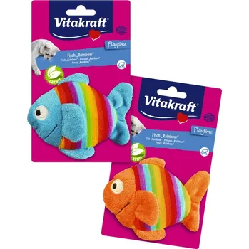 Hračka pro kočku Vitakraft Hračka plyšová rybka s catnipem
