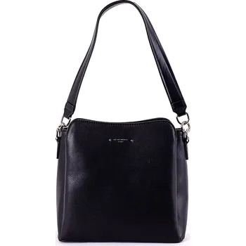 Kabelka Dámská tříoddílová kabelka na rameno i crossbody David Jones 6417 černá | KabelkyproVas.cz