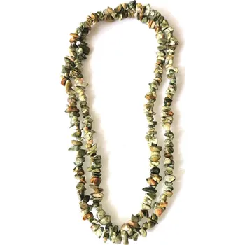 Náhrdelník Ryolitový náhrdelník sekaný, dluhý cca 85 cm