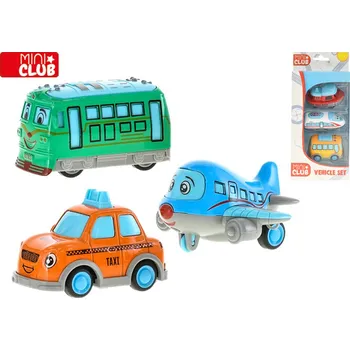 autíčko Mikro trading Vozidlo veselé - 3 ks