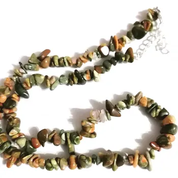 Náhrdelník Ryolitový sekaný náhrdelník krátky - cca 48 cm