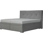 Postel s polohovacím roštem GELA šedá, 180x200 cm moderní/nadčasový