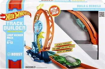 Set autodráh Mattel Hot Wheels Track Builder Unlimited GLC90 Loop Kicker pack