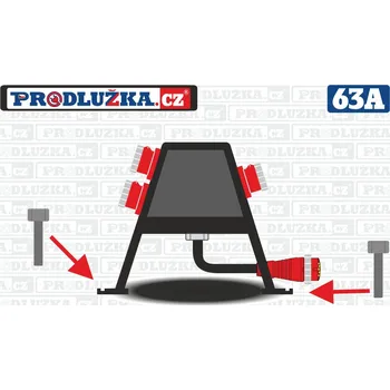 rozbočovací zásuvka Prodlužka.cz Sbox-Kabel 3x63 IP67