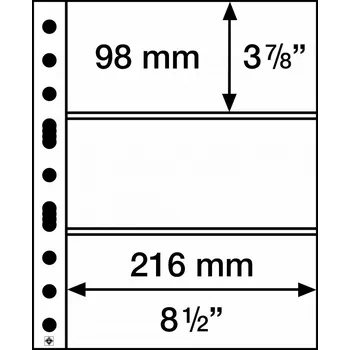 Poštovní známka Průhledné albové listy (5ks) - GRANDE 3C