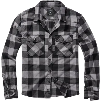 Pánská móda Brandit Košile Check Shirt černá | antracitová XXL