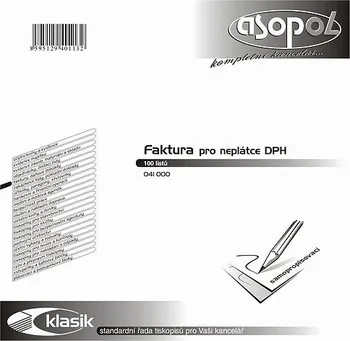 Tiskopis Asopol Faktura pro neplátce DPH 2/3 A4