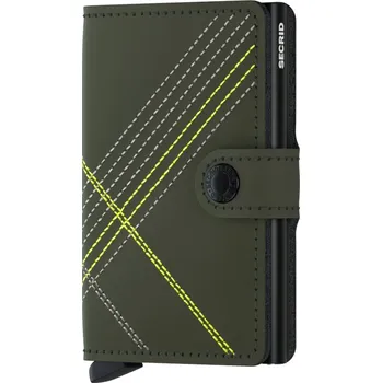 Peněženka Zelená peněženka SECRID Miniwallet Stitch Linea MSt-Linea Lime SECRID