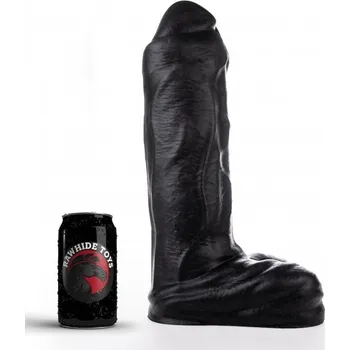 Dildo Dildo Rawhide Toys Vega XL černé, prémiové silikonové dildo s Vac-U-Lock 35 x 8,6–9,5 cm