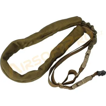 A.C.M. Jednobodový pružný popruh s rychloupínáním - TAN