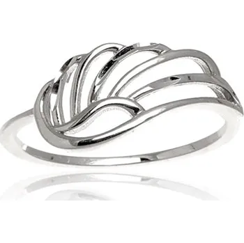 Prsten Dámský prsten z bílého zlata andělské křídlo PR0353F + DÁREK ZDARMA