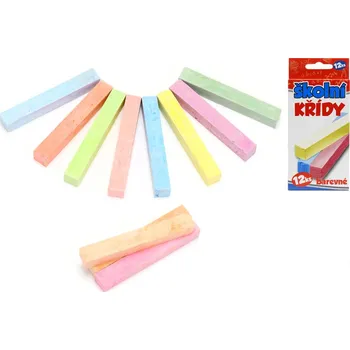Kresba Mikro trading Křídy školní barevné - 12 ks
