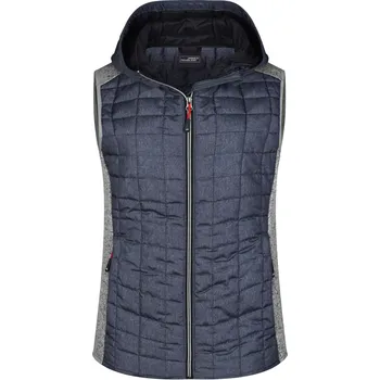 Pánská vesta COTTON Vesta MARLY LADY s kapucí, různé barvy Velikost S light-melange/anthracite-melange