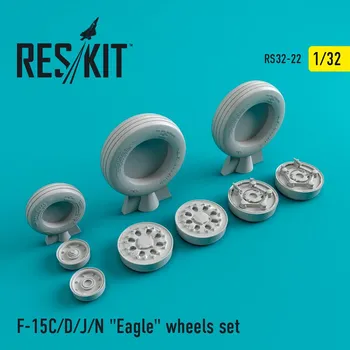 Plastikový model Reskit 1/32 F-15 (C/D/J/N) Eagle wheels set
