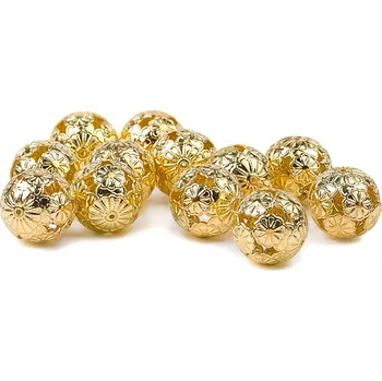 Vánoční dekorace Koule kov 72cm/1,2cm zlatá (HDT-5006G)
