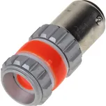 Žárovka LED diodová 9-60V / BAY15D dvouvlákno 21/5W / červená / COB Chip-on-Board 360 stupňů / 12W