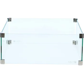 Zahradní krb COSI čtvercový skleněný set (vel. L)