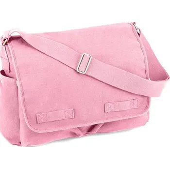 ROTHCO taška VINTAGE přes rameno 38 x 28 x 15 cm RŮŽOVÁ