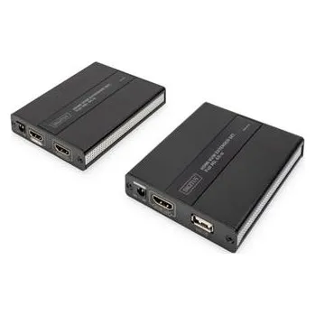 KVM přepínač Digitus HDMI KVM Extender přes CAT 5 / 5a / 6 1080p, 60m, nízká latence