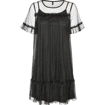 Dámské šaty KOKTEJLOVÉ ČERNÉ ŠATY SE SPODNIČKOU Vero Moda