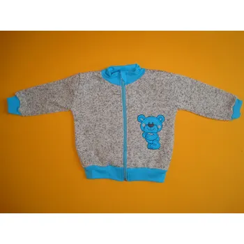 Arex, ČR Kojenecká svetrová mikinka Barva: šedá+modrá, Velikost: 68