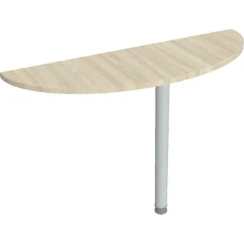 Kancelářský vozík HOBIS přídavný stůl zakončovací oblouk - GP 120, akát + doprava zdarma