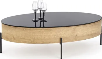 Konferenční stolek Halmar Zenga dub zlatý/černý