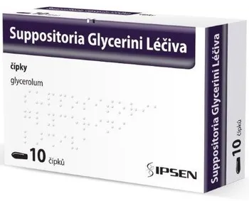 Lék proti zácpě Zentiva Suppositoria Glycerini Ipsen čípky 1,81 g 10 ks