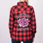 Dámská Košile BLACK HEART ROCK N ROLL ROSE Barva: Červená, Velikost: S