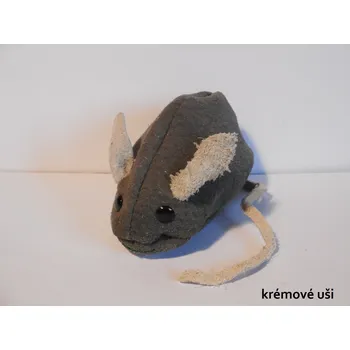 Klíčenka Myš č.1 Barva: Krémová