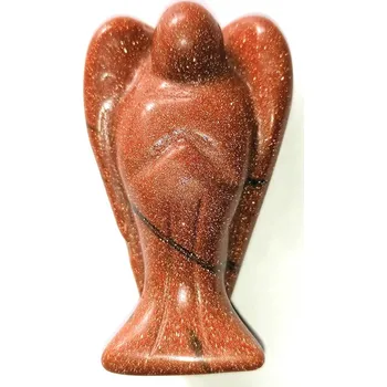 Anděl strážný z avanturínu zlatého cca 5 cm