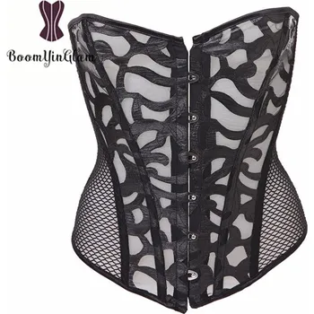 Dámské erotické prádlo Síťovaný korzet - černý, vel. 6XL