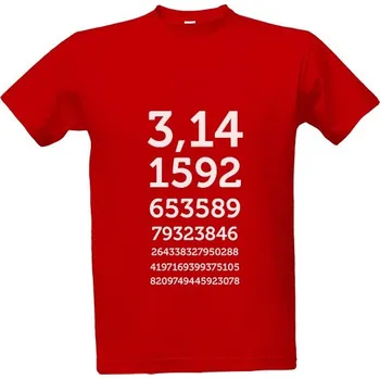 Pánská móda Tričko s potiskem Ludolfovo číslo Pí bílé pánské