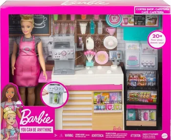 Doplněk pro panenku Mattel Barbie Kavárna set