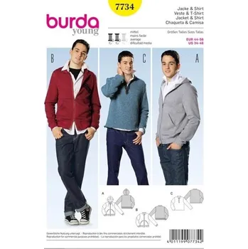 Nit Tištěný střih mikina pro pány