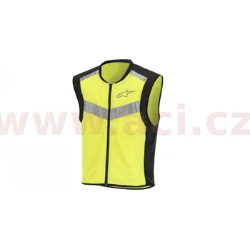 Moto bunda reflexní vesta FLARE NEON, ALPINESTARS (černá/žlutá fluo) M