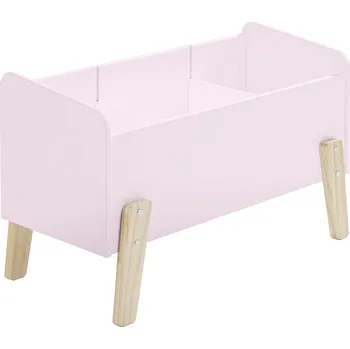úložný prostor na hračky Růžový lakovaný úložný box na hračky Vipack Kiddy 39 x 80 cm