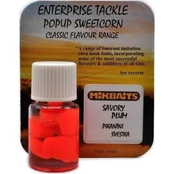 Umělá nástraha Umělá Plovoucí Kukuřice Enterprise v Esenci Mikbaits 8ks Pikantní švestka
