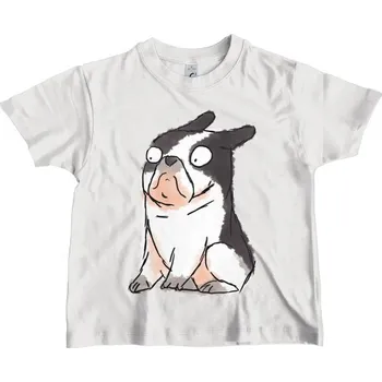 Pánské tričko Tričko s potiskem Vyděšený buldoček dětské