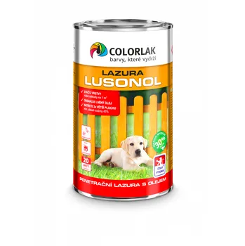 barva a nátěr na dřevo Lusonol S1023-0086 červená třešňová 2.5l