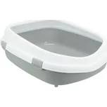 Trixie Toaleta Primo XXL s okrajem, 56 x 25 x 71cm, šedá/bílá