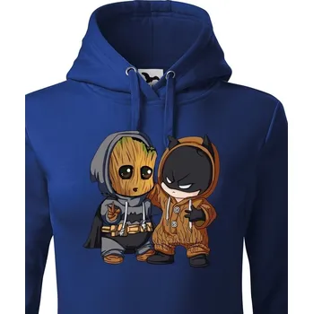 Dámská mikina Dámská mikina Batman a Groot, Barva Modrá, Velikost M, Canvas Dámská mikina Bezvatriko.cz 1
