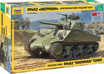 Plastikový model Zvezda M4 A2 Sherman 1:35